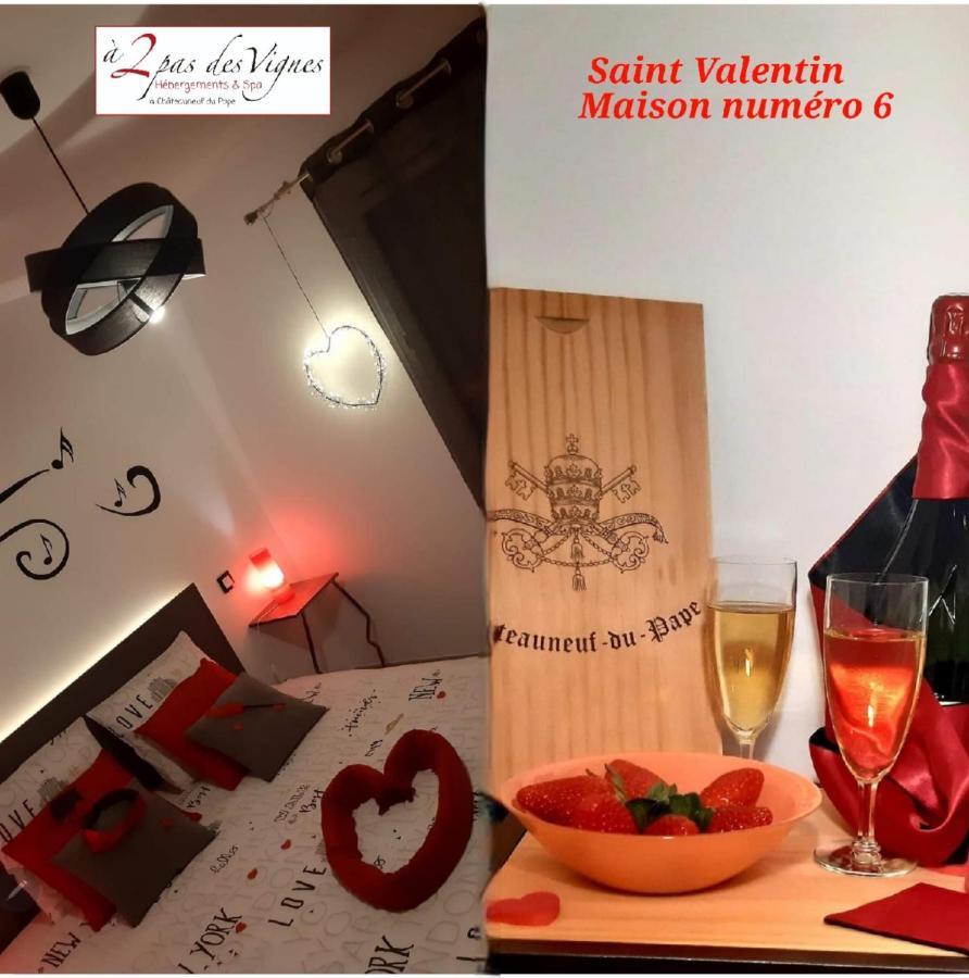 A 2 Pas Des Vignes, Hebergements Et Spa, Maison Numero 6, A Chateauneuf Du Pape Екстериор снимка