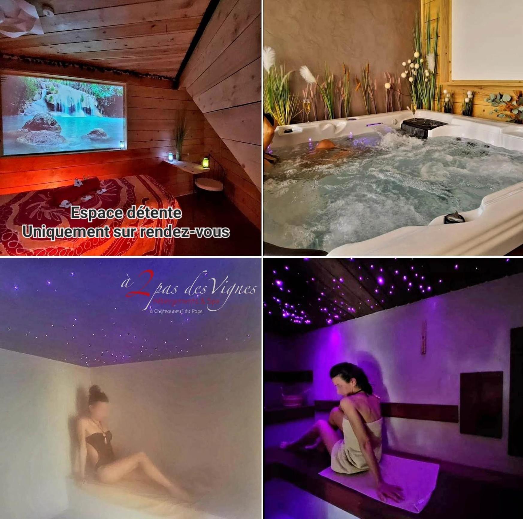 A 2 Pas Des Vignes, Hebergements Et Spa, Maison Numero 6, A Chateauneuf Du Pape Екстериор снимка